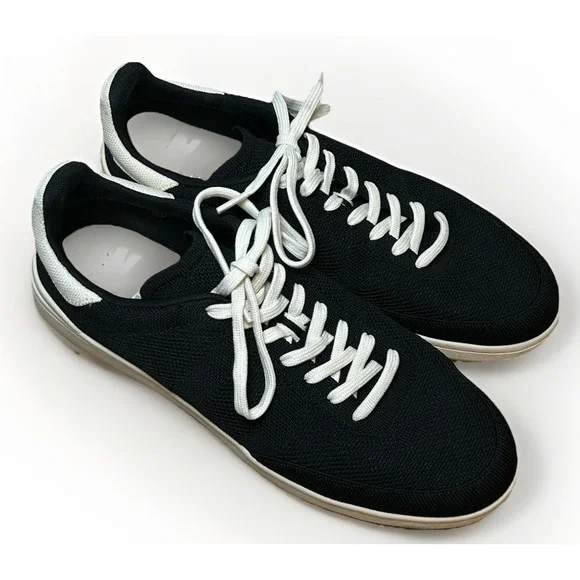 Rothy's The Men's Court Sneaker Black 12.5 Business Casual Streetwear Comfort